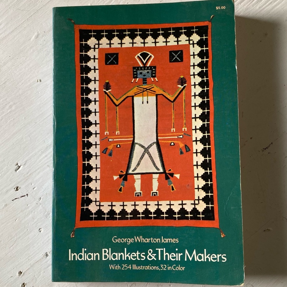 Indian Blankets and Their Makers Vintage Book Boho Decor